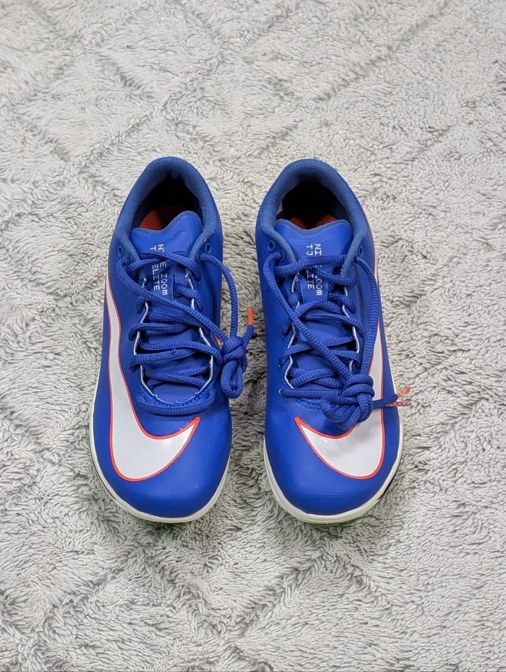 Nike Triple Jump Elite 2 Racer Blue Track Field Jump Spikes Mens 4.5 AO0808-400